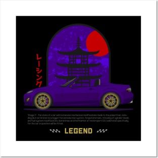 Tuner Purple NC Miata Roadster JDM Posters and Art